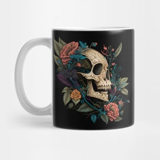 Skulls and flowers Mug